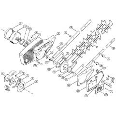 Genuine Stihl HS151 / A - Gear housing, Extras