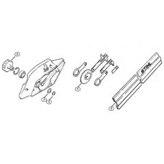 Genuine Stihl HS242 / E - HS 242 Gearbox housing, Blade