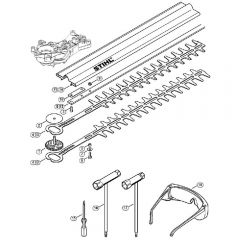 Genuine Stihl HS45 / S - Cutter Bar, Tools