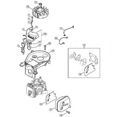 Genuine Stihl HS46 / B - Ignition System, Muffler