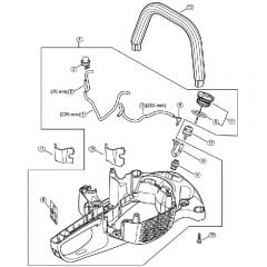 Genuine Stihl HS46 C-E / J - Handle Housing, Fuel Tank