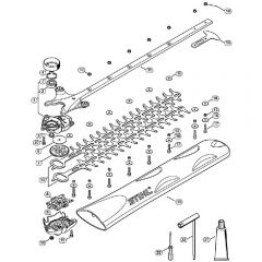 Genuine Stihl HS46 C-E / M - Gear Head, Cutter Bar 550 mm