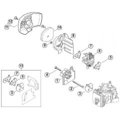 Genuine Stihl HS56 C-E / D - Spacer Flange, Air Filter