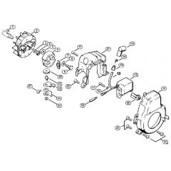 Genuine Stihl HS61 / C - Ignition System, Fan Housing