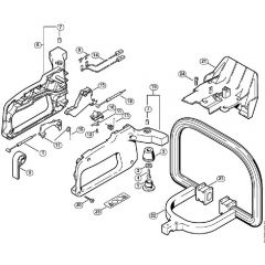 Genuine Stihl HS75 / K - Control Handle HS 75