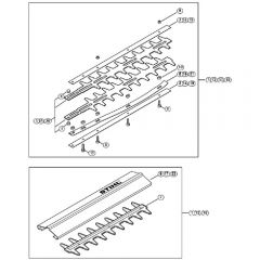 Genuine Stihl HS80 / J - Cutter Bar  1 45 512 843 (42.1999)