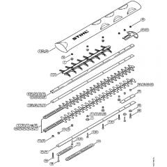 Genuine Stihl HS81 R / N - Cutter Bar HS 81