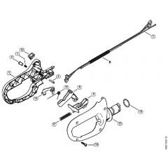 Genuine Stihl HS81 T / J - Control Handle HS 81