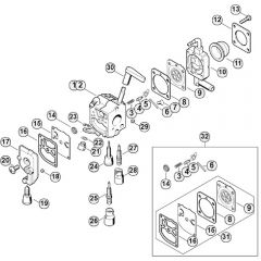 Genuine Stihl HS81 TC-E / G - Carburettor C1Q-S198, C1Q-S140