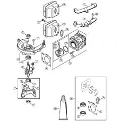 Genuine Stihl HS82 RC-E / A - Crankcase, Cylinder