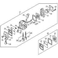 Genuine Stihl HS82 RC-E / G - Carburettor C1Q-S292 (40.2018)