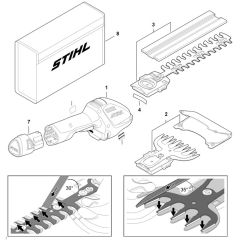 Stihl HSA26 - Spare Parts - Parts Diagram