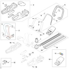 Stihl HSA30 - Spare Parts - Parts Diagram