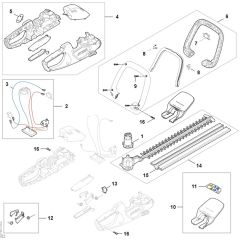 Stihl HSA40 - Spare Parts - Parts Diagram