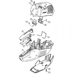 Genuine Stihl HSA66 / A - Handle Housing, Cover