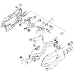 Genuine Stihl HSA94 R / A - Control Handle