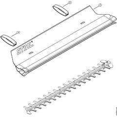 Genuine Stihl HSE51 / D - Catcher blade