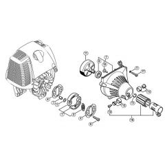 Genuine Stihl HT100 / F - Clutch, Fan housing