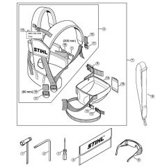 Genuine Stihl HT100 / R - Tools, Full harness