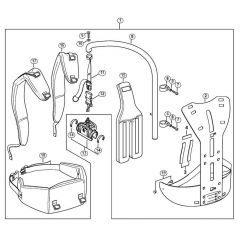 Genuine Stihl HT100 / S - Back mounted support system RTS