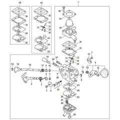 Stihl HT105 - Carburetor - Parts Diagram