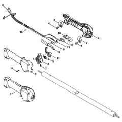 Stihl HT105 - Handle - Parts Diagram