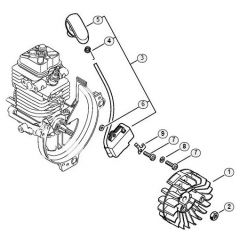 Genuine Stihl HT130 / E - Ignition system