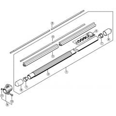 Genuine Stihl HT130 / L - Drive tube assembly