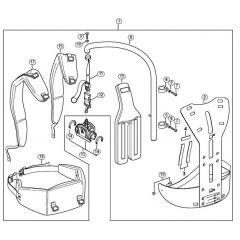 Genuine Stihl HT131 / V - Back mounted support system RTS