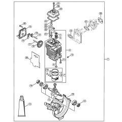 Genuine Stihl HT131 / W - Engine Ø 43 mm