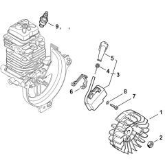 Stihl HT132 - Ignition System - Parts Diagram