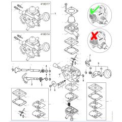 Stihl HT134 - Carburetor - Parts Diagram