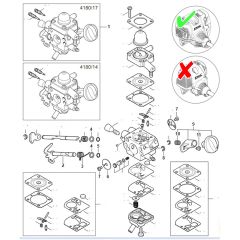 Stihl HT135 - Carburetor - Parts Diagram