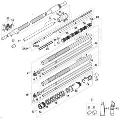 Stihl HT135 - Drive Tube Assembly - Parts Diagram