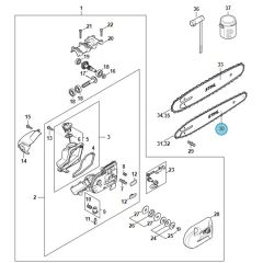 Stihl HT135 - Gear Head - Parts Diagram