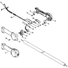 Stihl HT135 - Handle - Parts Diagram