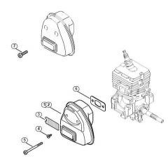 Genuine Stihl HT56 C-E / C - Muffler