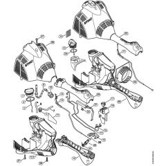 Genuine Stihl HT56 C-E / E - Motor housing