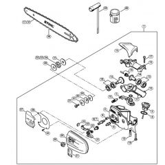 Genuine Stihl HT56 C-E / K - Gear head