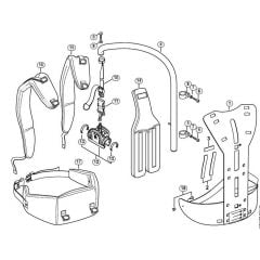 Genuine Stihl HT70 / AK - Back mounted support system RTS