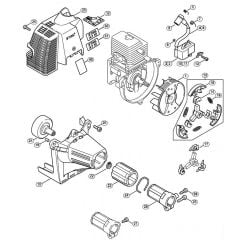 Genuine Stihl HT70 / C - Ignition system, Clutch