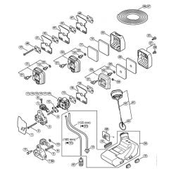 Genuine Stihl HT70 / D - Air filter, Fuel tank