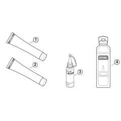 Genuine Stihl HT70 K / AM - Miscellaneous lubricants and greases