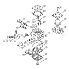 Genuine Stihl HT70 K / K - Carburetor C1Q-S80 BR (41.2017)