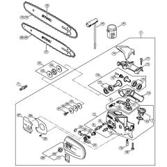 Genuine Stihl HT70 K / X - Gear head