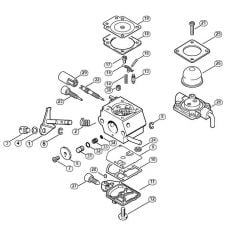 Genuine Stihl HT70 / L - Carburetor C1Q-S63 (15.2003)