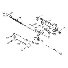 Genuine Stihl HT70 / Q - Handle (24.2002)