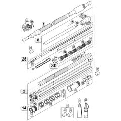 Genuine Stihl HT70 / W - Drive tube assembly HT 75