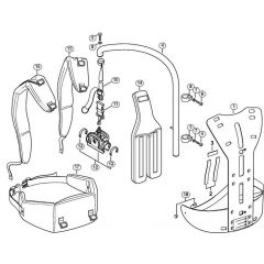 Genuine Stihl HT75 / AK - Back mounted support system RTS