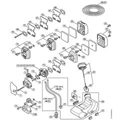 Genuine Stihl HT75 / D - Air filter, Fuel tank